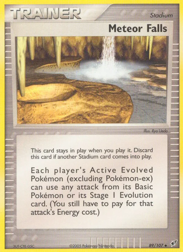 Meteor Falls #89 EX Deoxys Pokemon card