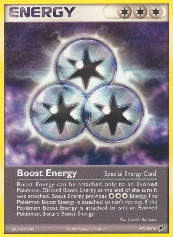 Boost Energy #93 EX Deoxys Pokemon card