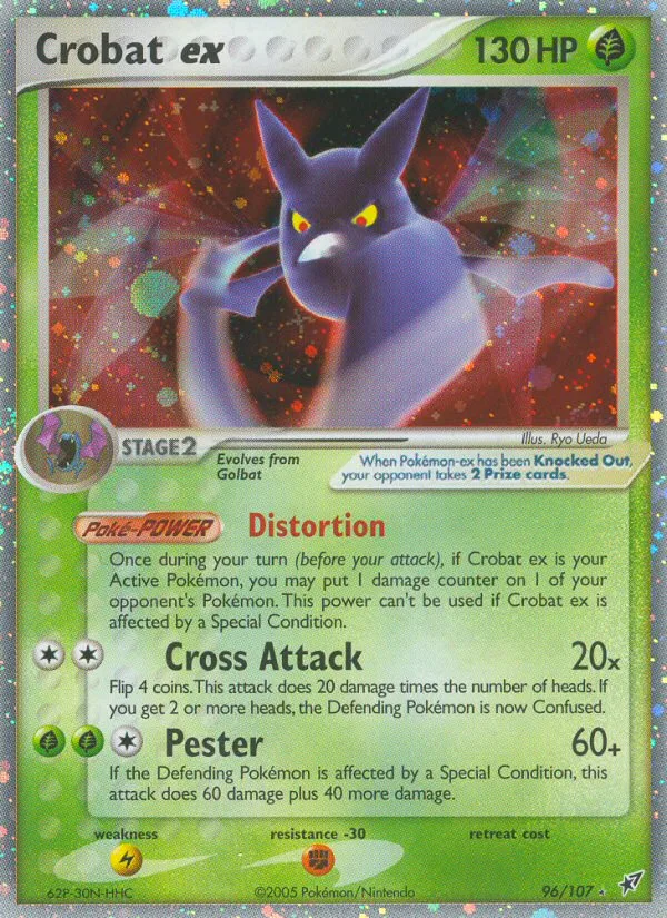 Crobat ex #96 EX Deoxys Pokemon card