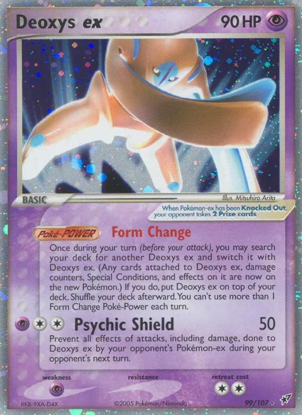 Deoxys ex #99 EX Deoxys Pokemon card