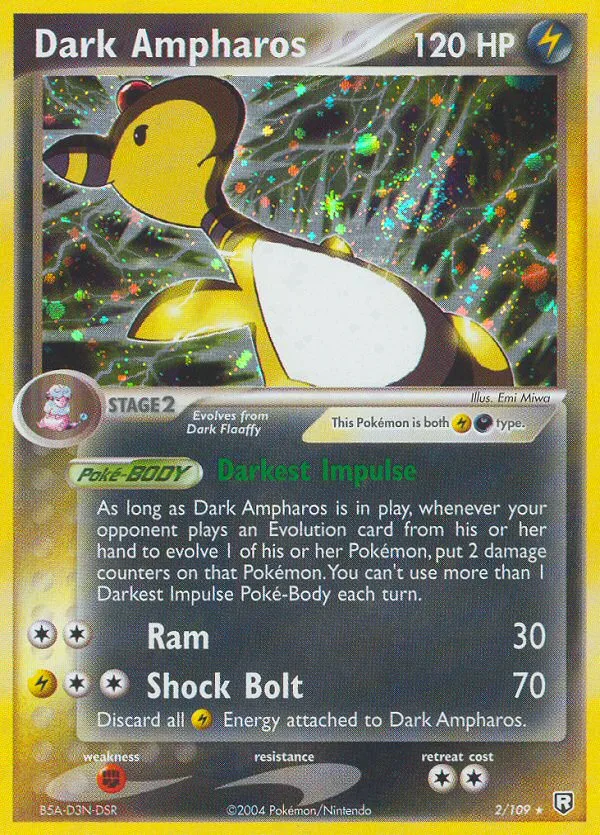 Dark Ampharos #2 EX Team Rocket Returns Pokemon card