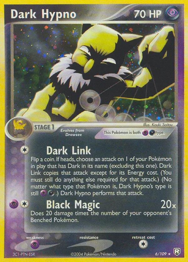 Dark Hypno #6 EX Team Rocket Returns Pokemon card