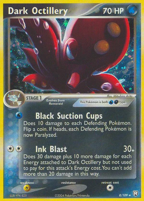 Dark Octillery #8 EX Team Rocket Returns Pokemon card
