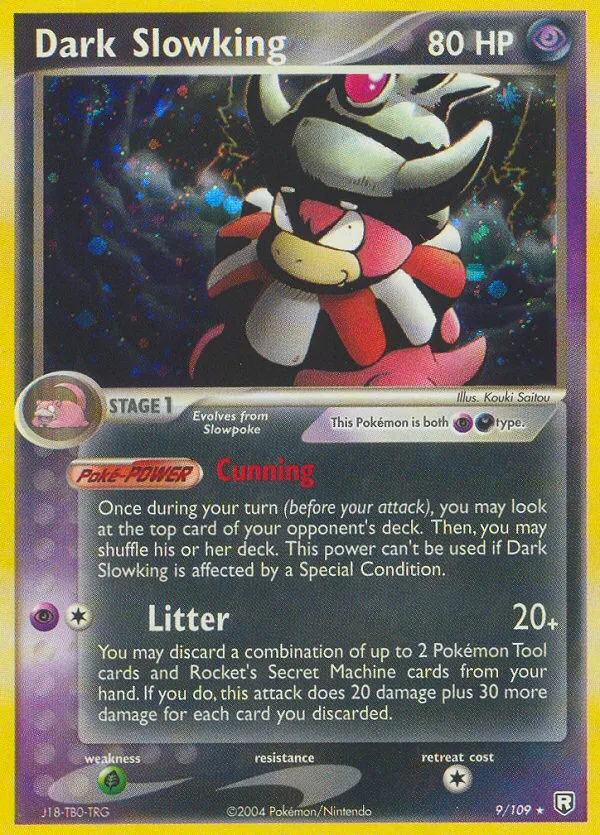 Dark Slowking #9 EX Team Rocket Returns Pokemon card