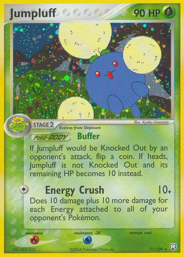 Jumpluff #11 EX Team Rocket Returns Pokemon card