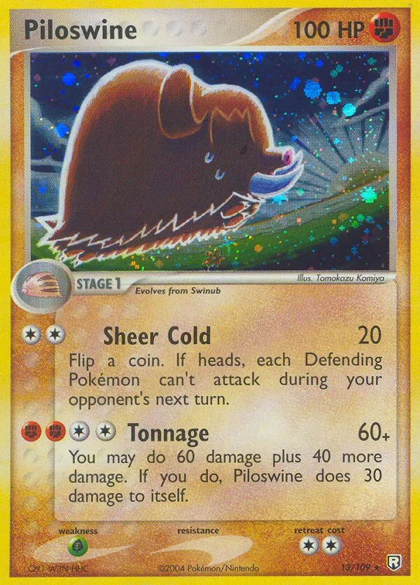 Piloswine #13 EX Team Rocket Returns Pokemon card