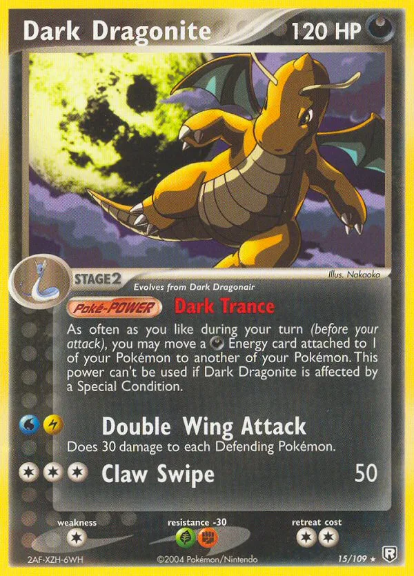Dark Dragonite #15 EX Team Rocket Returns Pokemon card