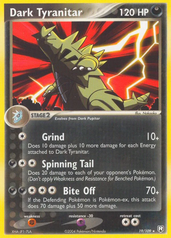 Dark Tyranitar #19 EX Team Rocket Returns Pokemon card
