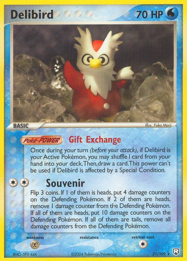 Delibird #21 EX Team Rocket Returns Pokemon card