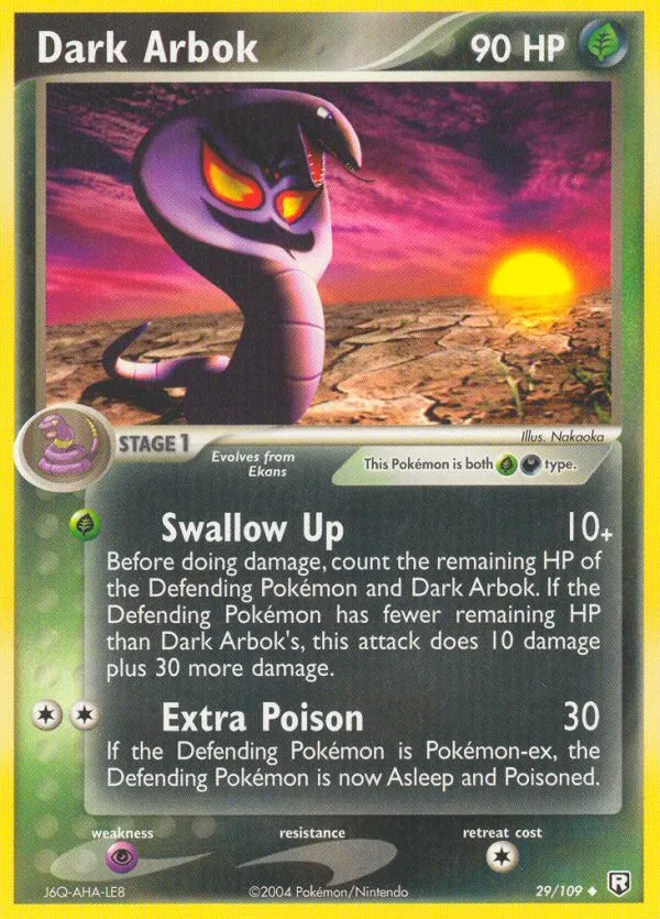 Dark Arbok #29 EX Team Rocket Returns Pokemon card