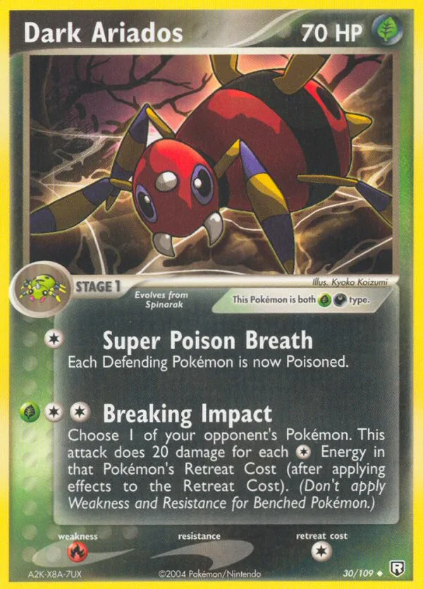 Dark Ariados #30 EX Team Rocket Returns Pokemon card