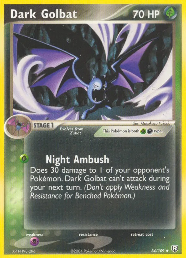 Dark Golbat #34 EX Team Rocket Returns Pokemon card
