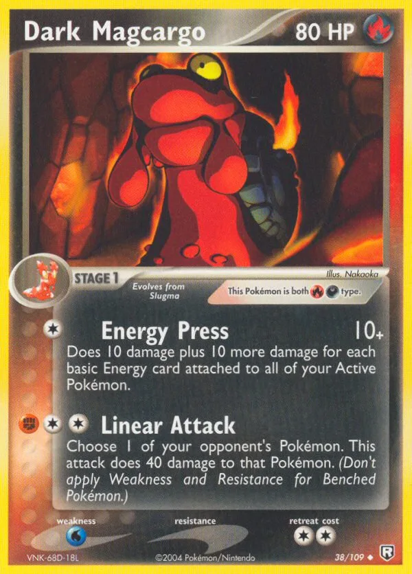 Dark Magcargo #38 EX Team Rocket Returns Pokemon card