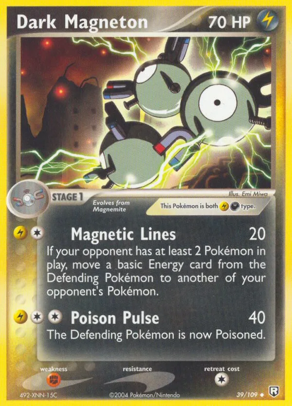 Dark Magneton #39 EX Team Rocket Returns Pokemon card