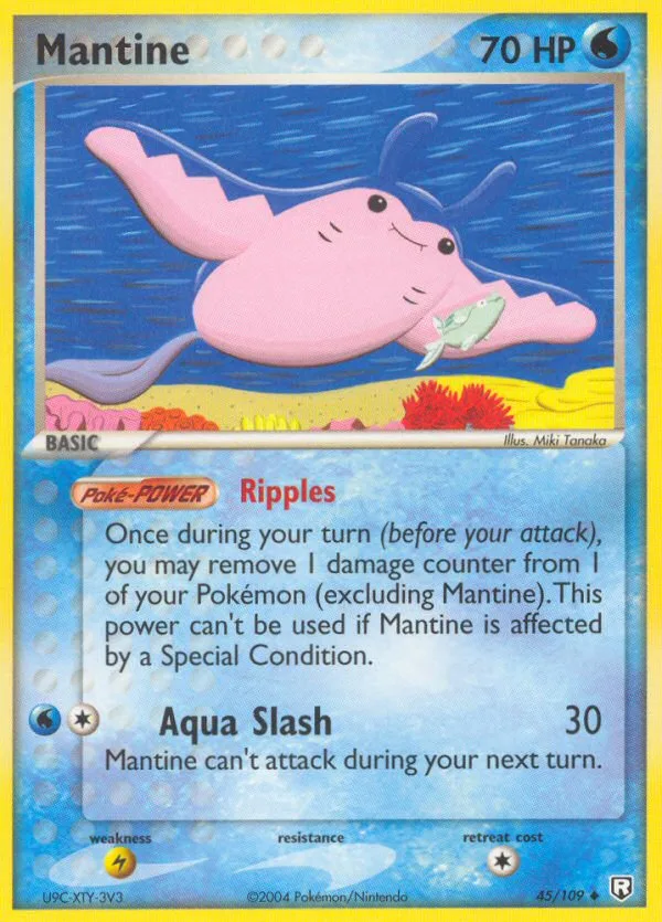 Mantine #45 EX Team Rocket Returns Pokemon card