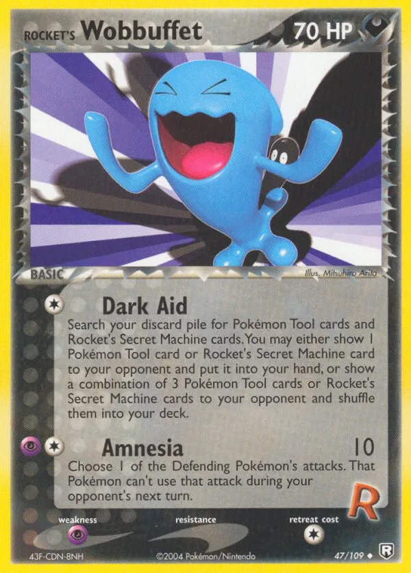 Rocket's Wobbuffet #47 EX Team Rocket Returns Pokemon card