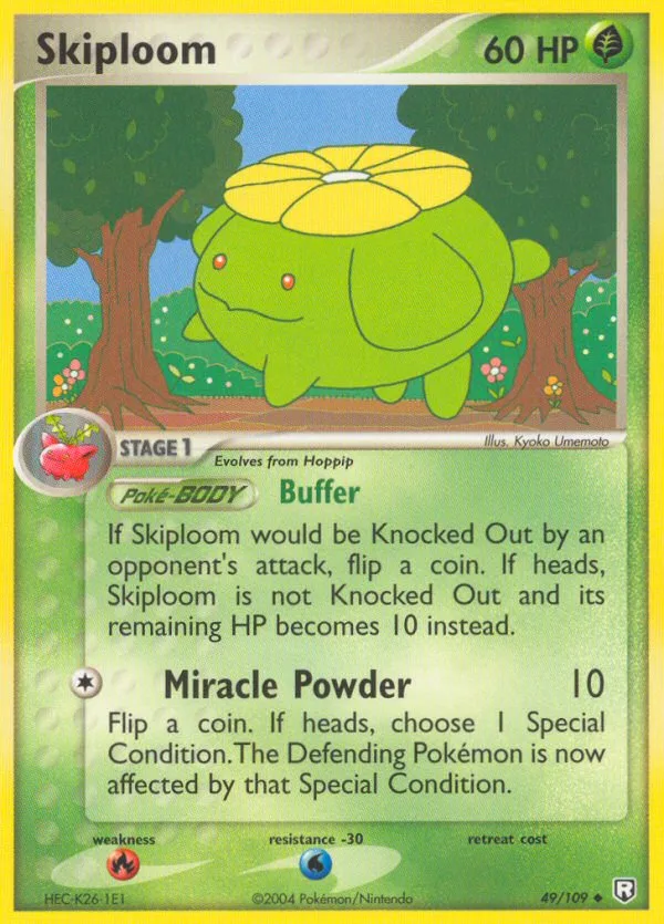 Skiploom #49 EX Team Rocket Returns Pokemon card