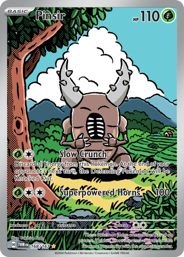Pinsir #168 Twilight Masquerade Pokemon card