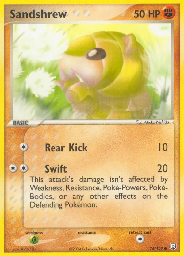 Sandshrew EX Team Rocket Returns card