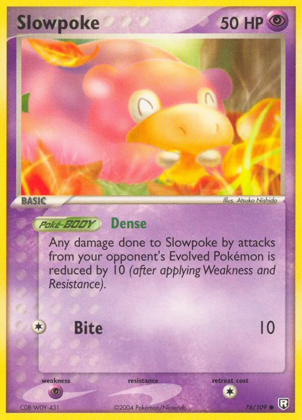 Slowpoke #76 EX Team Rocket Returns Pokemon card