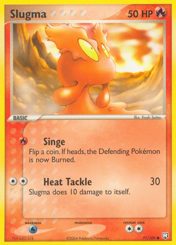 Slugma #77 EX Team Rocket Returns Pokemon card
