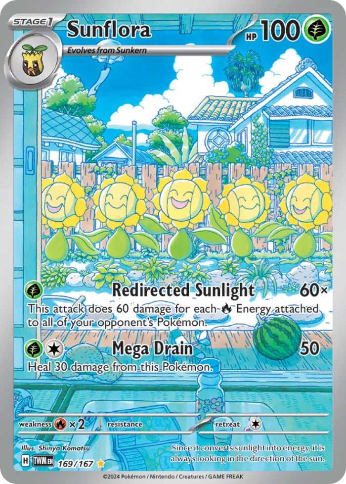 Sunflora #169 Twilight Masquerade Pokemon card