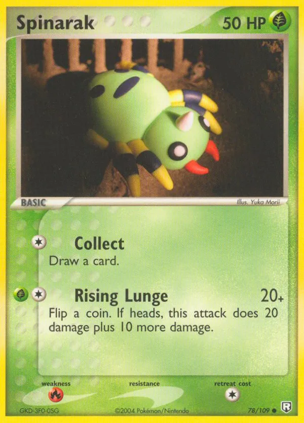 Spinarak #78 EX Team Rocket Returns Pokemon card