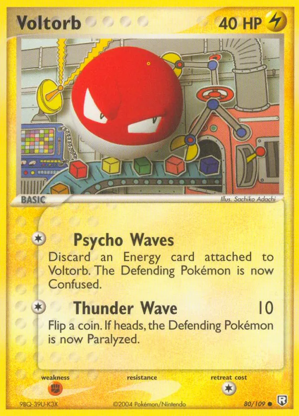 Voltorb #80 EX Team Rocket Returns Pokemon card