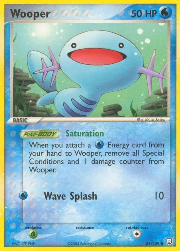 Wooper #81 EX Team Rocket Returns Pokemon card