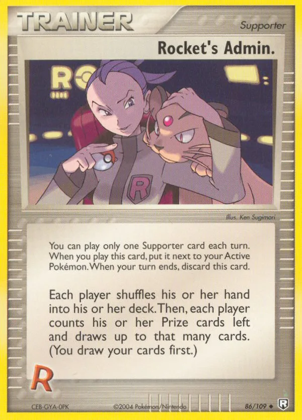 Rocket's Admin. #86 EX Team Rocket Returns Pokemon card