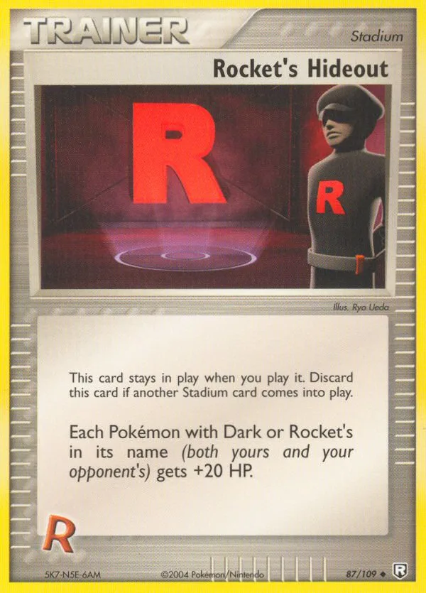 Rocket's Hideout #87 EX Team Rocket Returns Pokemon card