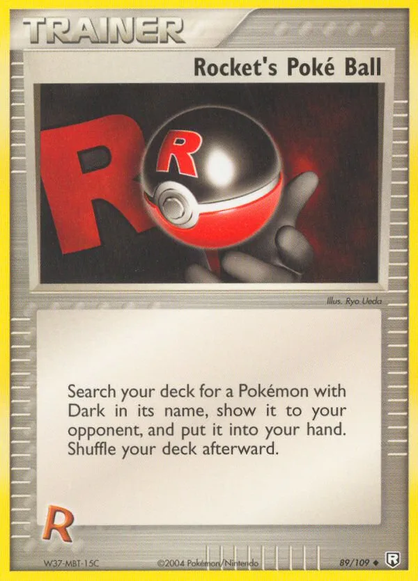 Rocket's Poké Ball #89 EX Team Rocket Returns Pokemon card