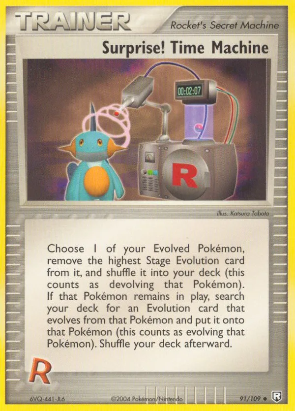 Surprise! Time Machine #91 EX Team Rocket Returns Pokemon card