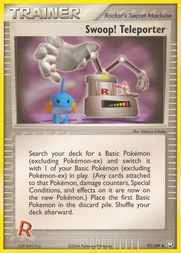 Swoop! Teleporter #92 EX Team Rocket Returns Pokemon card