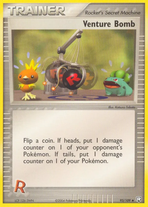 Venture Bomb #93 EX Team Rocket Returns Pokemon card