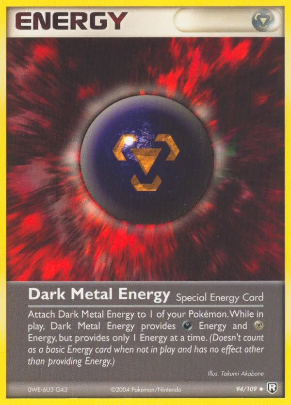 Dark Metal Energy #94 EX Team Rocket Returns Pokemon card