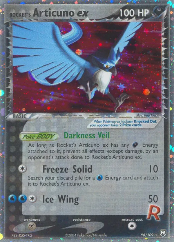 Rocket's Articuno ex #96 EX Team Rocket Returns Pokemon card