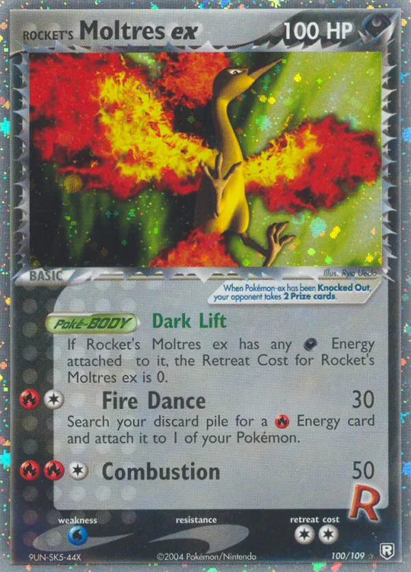 Rocket's Moltres ex #100 EX Team Rocket Returns Pokemon card