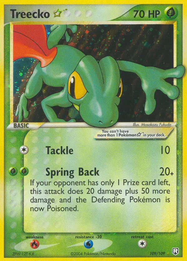Treecko ★ #109 EX Team Rocket Returns Pokemon card