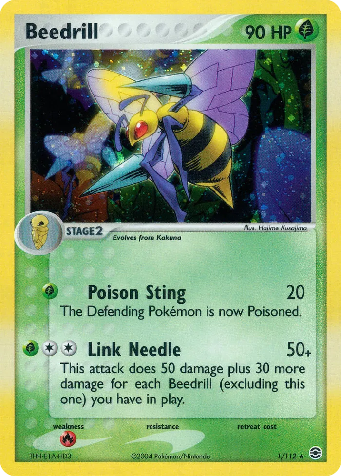 Beedrill #1 EX FireRed & LeafGreen Pokemon card