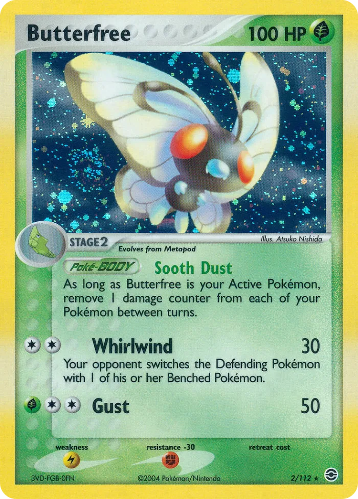 Butterfree #2 EX FireRed & LeafGreen Pokemon card