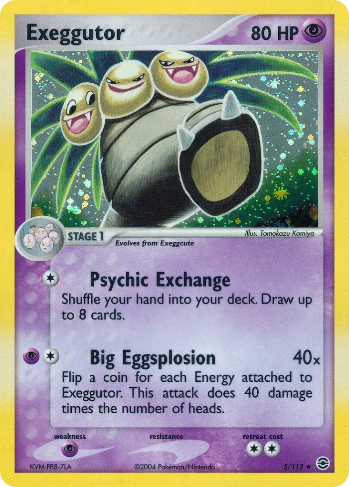 Exeggutor #5 EX FireRed & LeafGreen Pokemon card