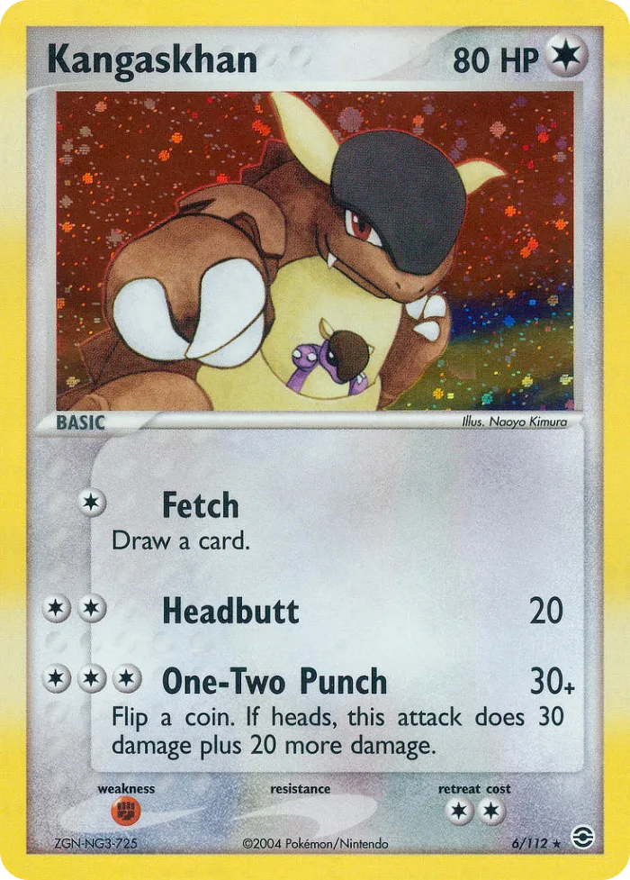 Kangaskhan #6 EX FireRed & LeafGreen Pokemon card