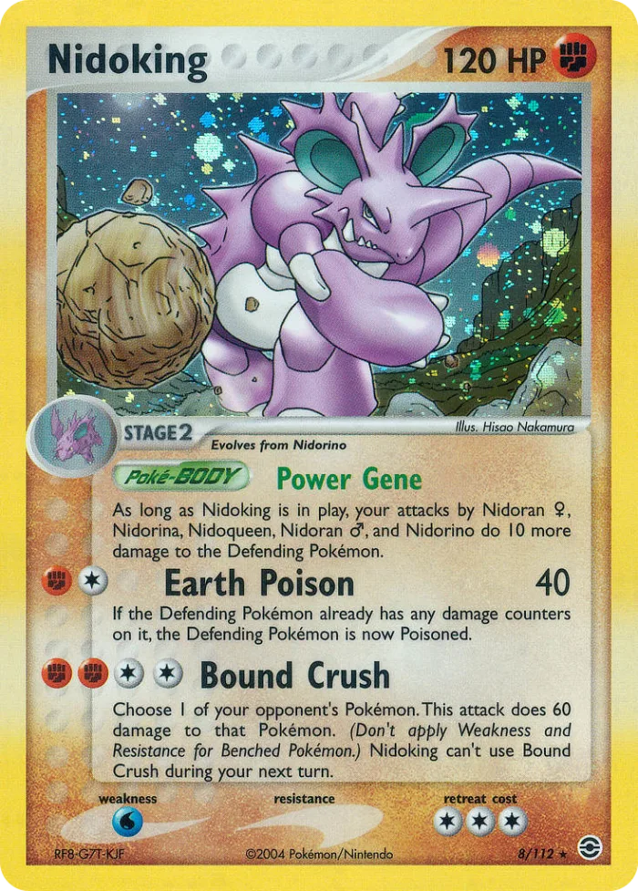 Nidoking #8 EX FireRed & LeafGreen Pokemon card