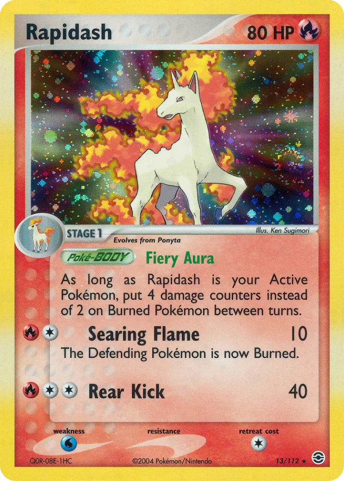 Rapidash #13 EX FireRed & LeafGreen Pokemon card