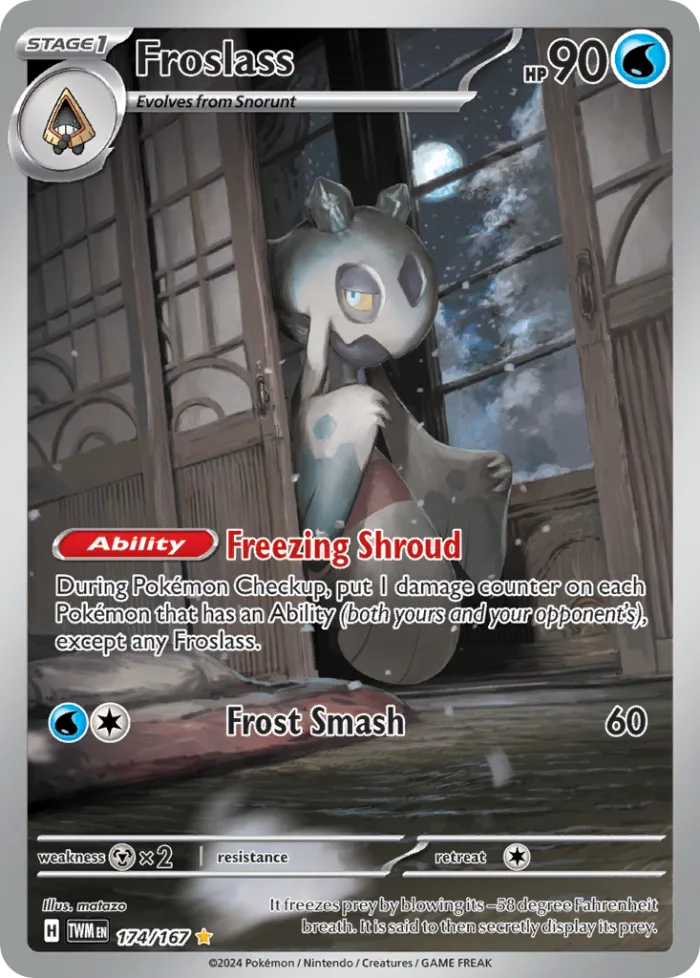 Froslass #174 Twilight Masquerade Pokemon card