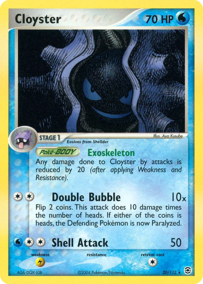 Cloyster EX FireRed & LeafGreen card