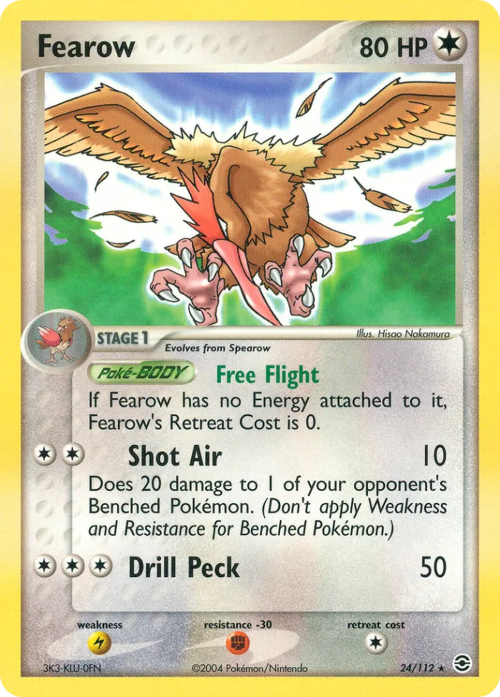 Fearow #24 EX FireRed & LeafGreen Pokemon card