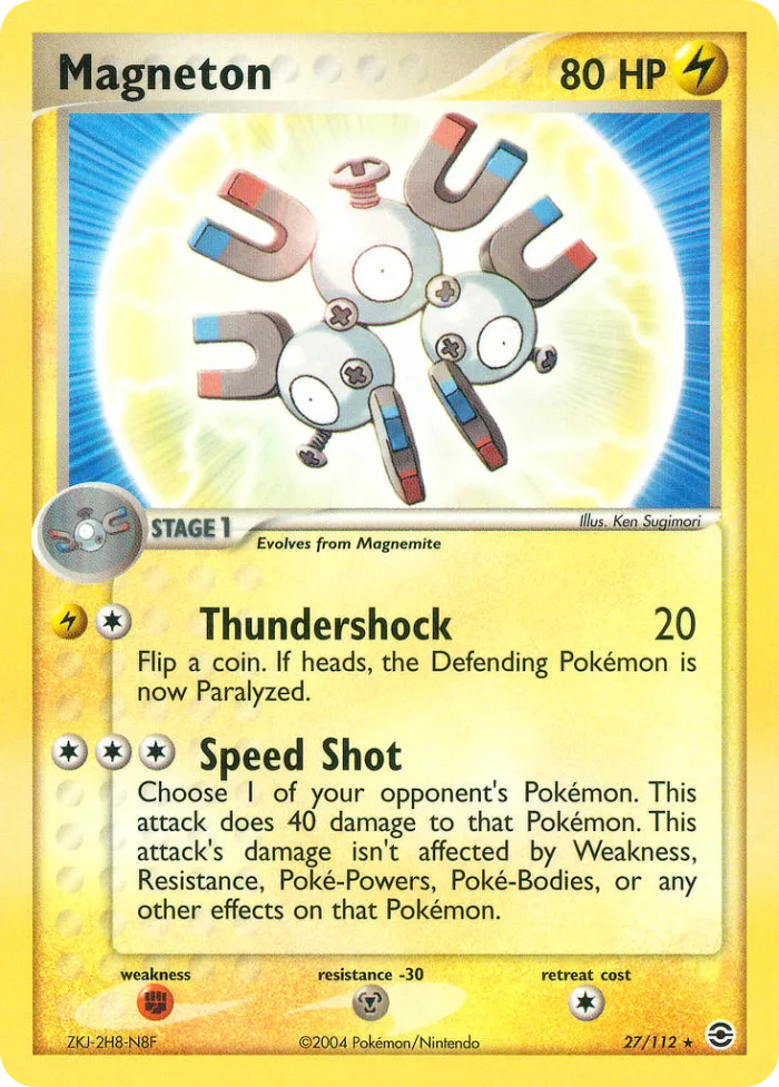 Magneton #27 EX FireRed & LeafGreen Pokemon card