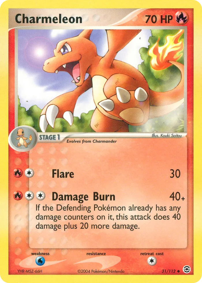 Charmeleon #31 EX FireRed & LeafGreen Pokemon card